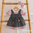 Hopscotch Dolls Clothes - Denim & Pink Stripe Dress
