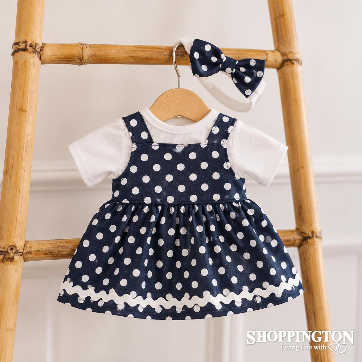 Hopscotch Dolls Clothes - Navy Dress
