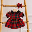 Hopscotch Dolls Clothes - Tartan Dress