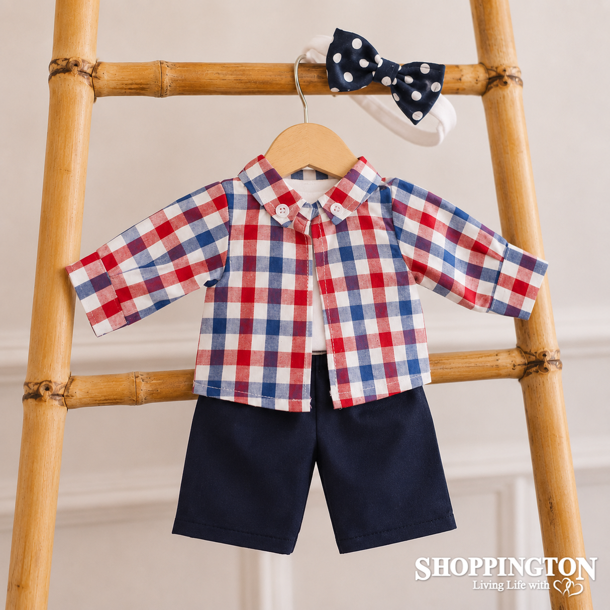 Hopscotch Dolls Clothes - Boys Check Shirt & Pants