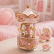 Horse Carousel 15cm - Pink & White