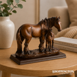 Horse & Foal Figurine