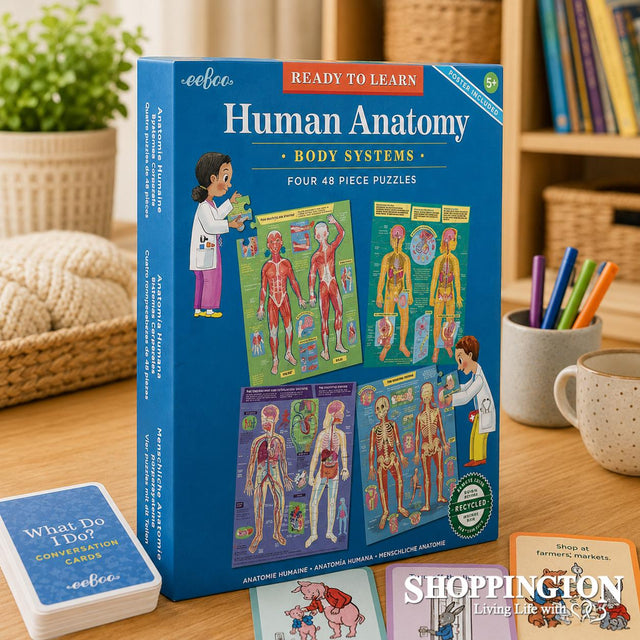 Human Anatomy 4-Puzzles - Body Systems Set
