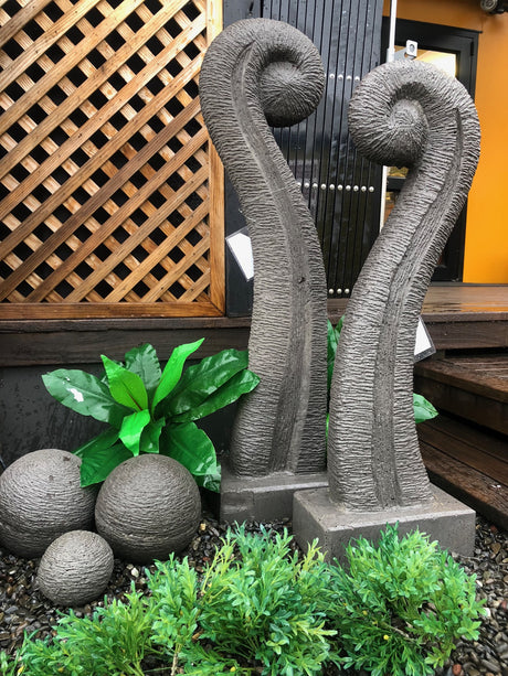 Concrete Koru Garden Sculpture