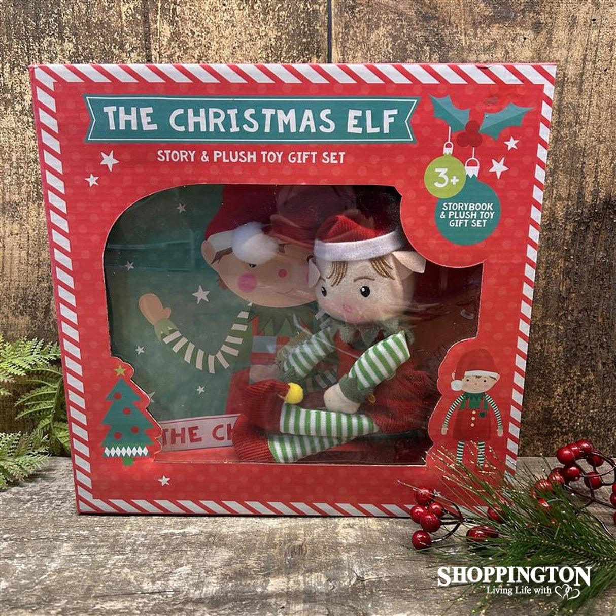Christmas Elf Gift Set - Book and Soft Toy