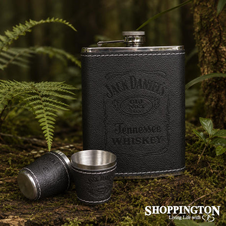 Jack Daniels 3 piece Hip Flask Set
