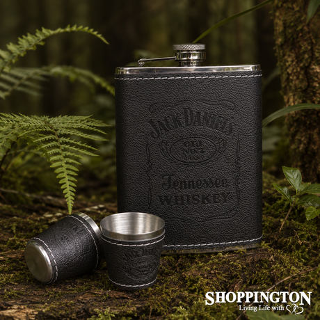 Jack Daniels 3 piece Hip Flask Set