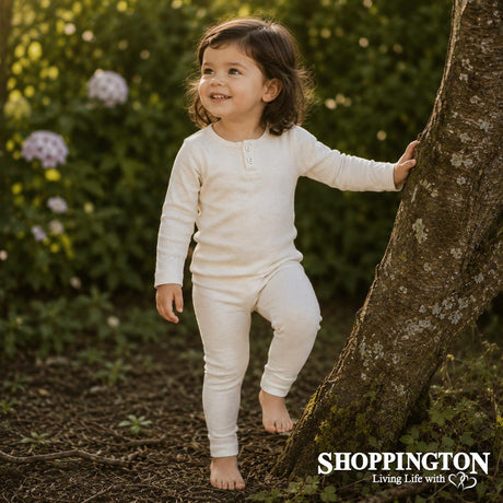 Jamie Kay Organic Cotton Fine Rib Long Sleeve Henley - Lily Fleck