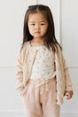 Jamie Kay - Organic Cotton Singlet - Simple Flowers Egret