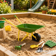 John Deere Metal Wheelbarrow with Accessories