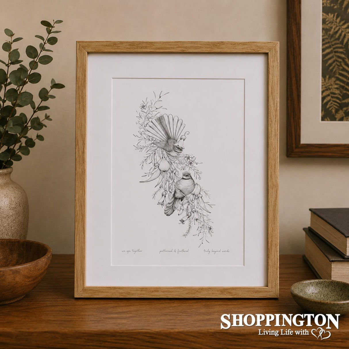 Katy Hayward Framed Print - Piwakawaka