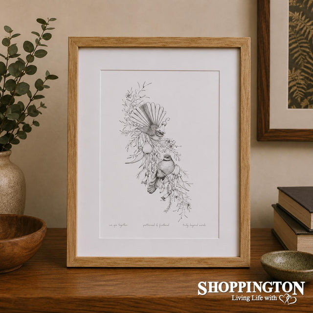 Katy Hayward Framed Print - Piwakawaka