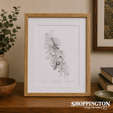 Katy Hayward Framed Print - Piwakawaka