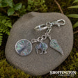 Keyring Bag Charm - Tree of Life, kiwi & Fern