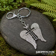 Keyring -Diamante Angel Wings
