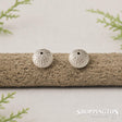 Kina Stud Earrings - Silver Plated PVD