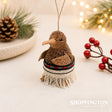 Kiwi with Piupiu Xmas Decoration