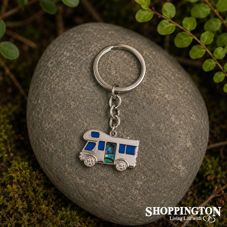 Kiwiana Keyring - Paua Campervan
