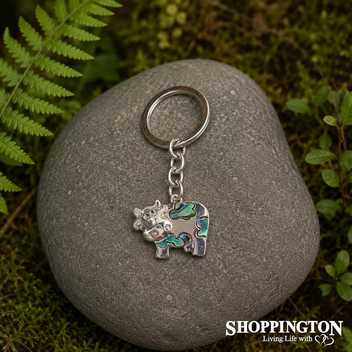 Kiwiana Keyring - Paua Cow