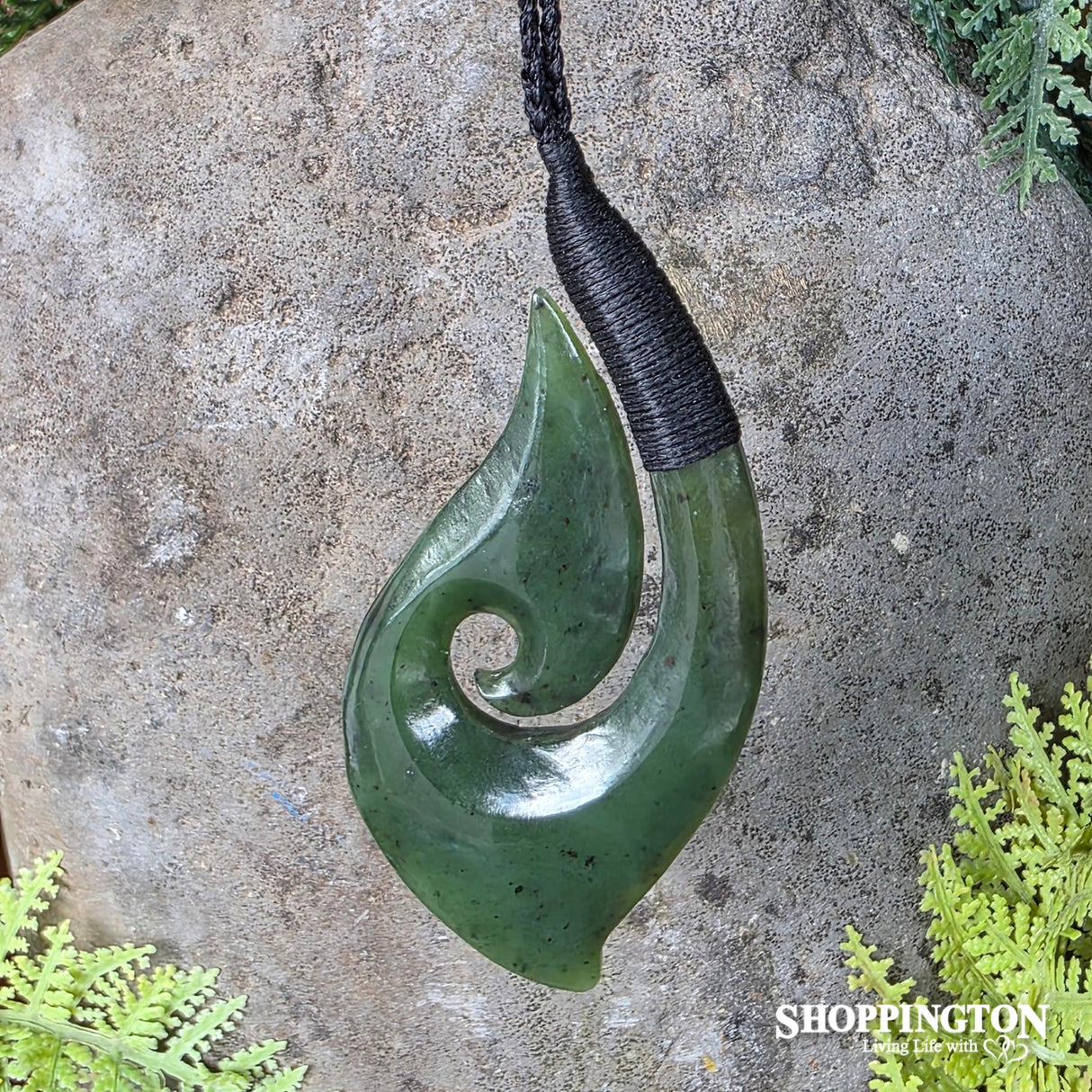 Koru Pounamu Hook