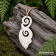 Koru & tTwist Bone Pendant