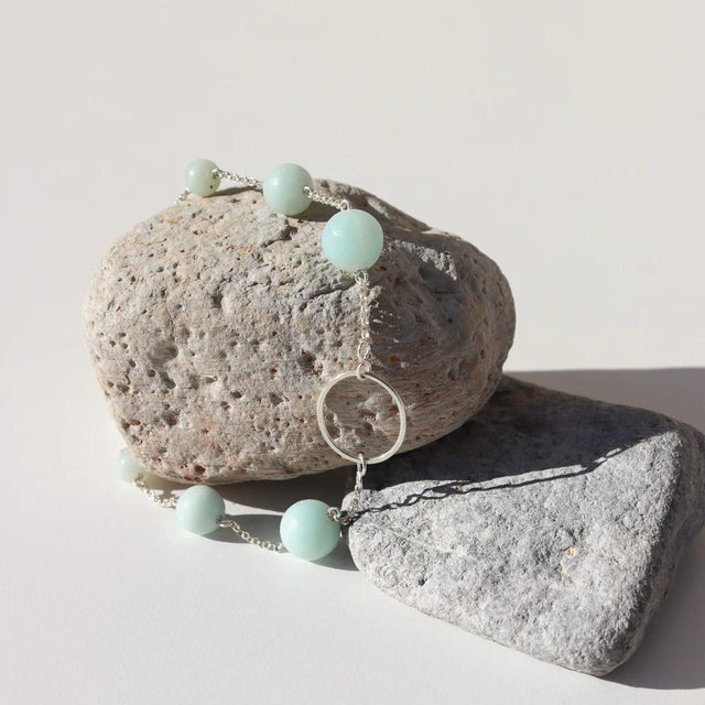 La Pierre - Amazonite Sterling Silver Bracelet
