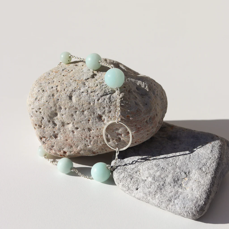 La Pierre - Amazonite Sterling Silver Bracelet