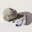 La Pierre - Blue Vein Sterling Silver Earrings