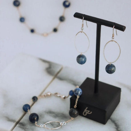 La Pierre - Kyanite Sterling Silver Earrings