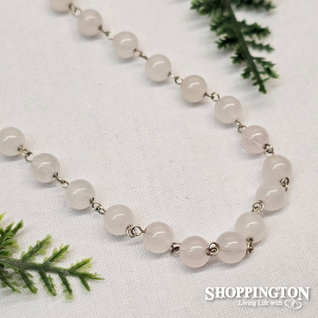 La Pierre - Rose Quartz Necklace 80cm
