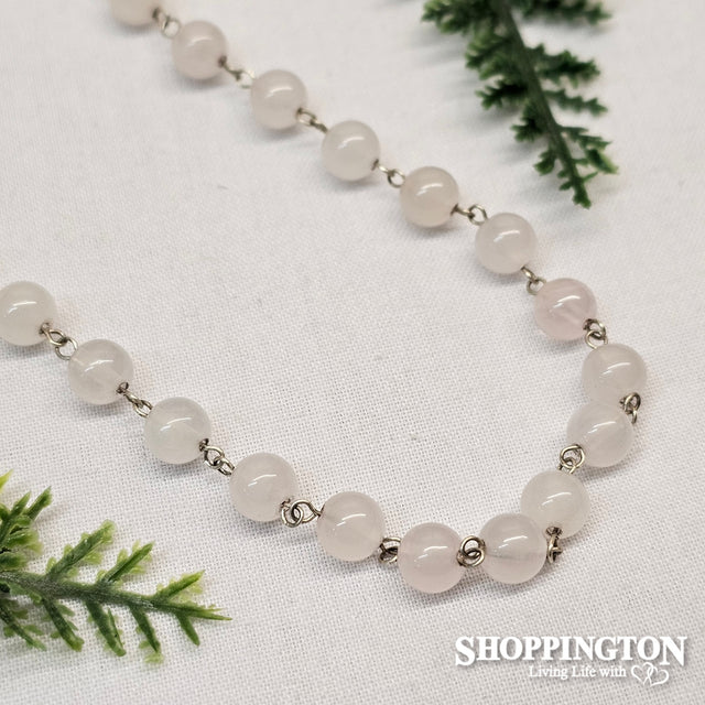 La Pierre - Rose Quartz Necklace 80cm