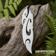 Large Bone Manaia - Pendant