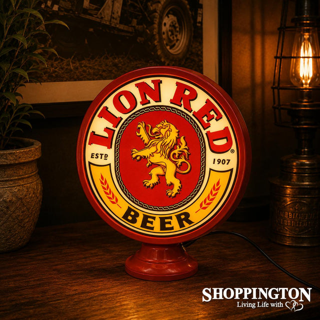 Lion Red Lamp