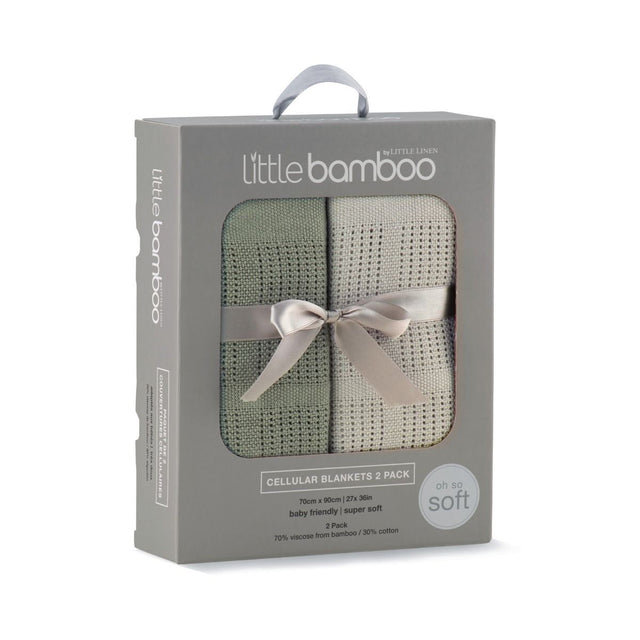 Little Bamboo Cellular Blankets - Bayleaf