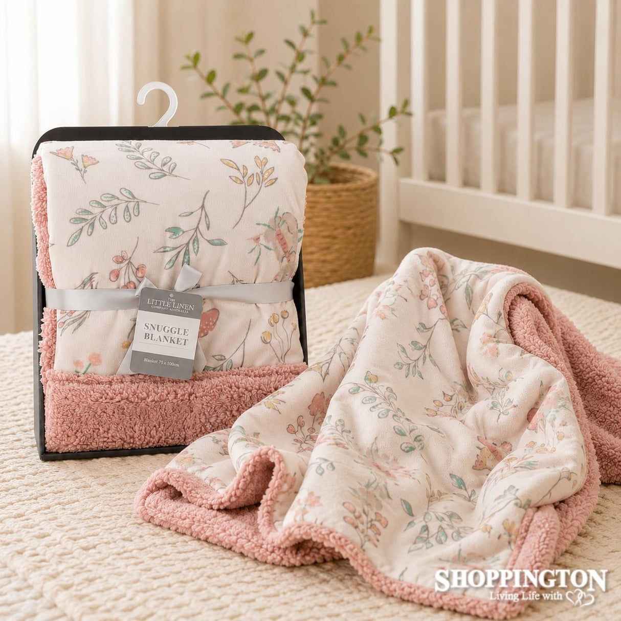 Little Linen Baby Snuggle Blanket - Harvest Bunny