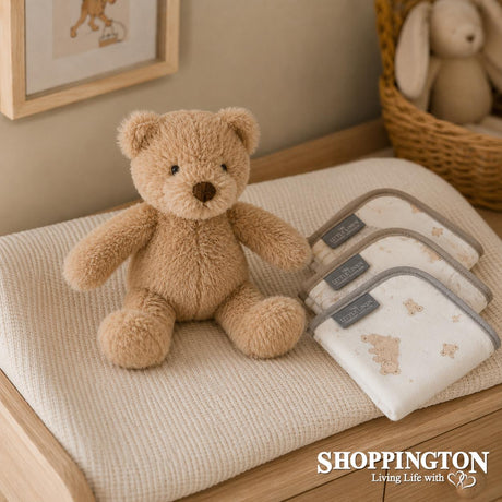 Little Linen Plush Toy & Washers - Nectar Bear