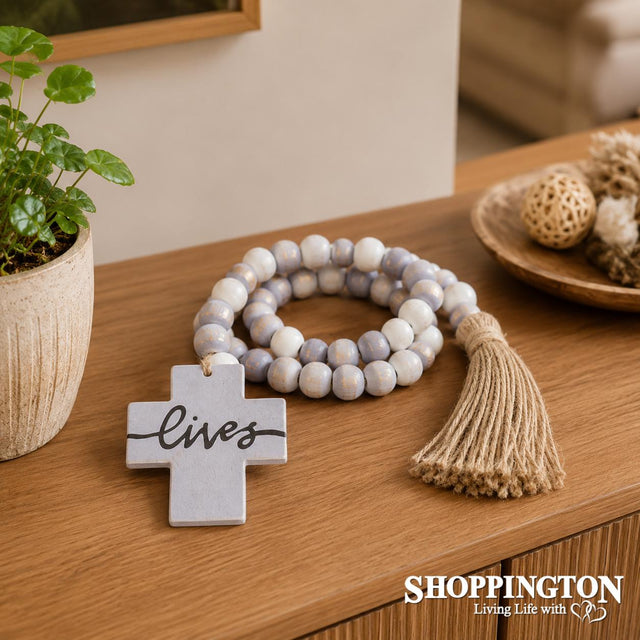 Lives Cross Beaded Rop 133cm