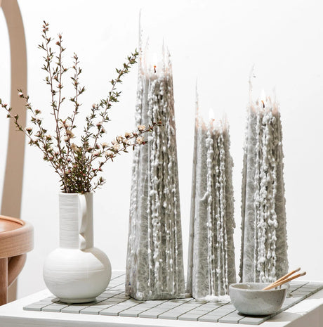 Living Light Icicle Candle - Black Iris