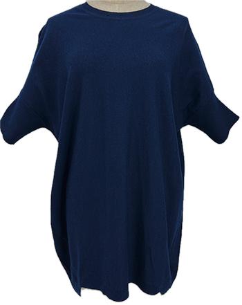 Loose Fit Sleeved Jumper - Navy