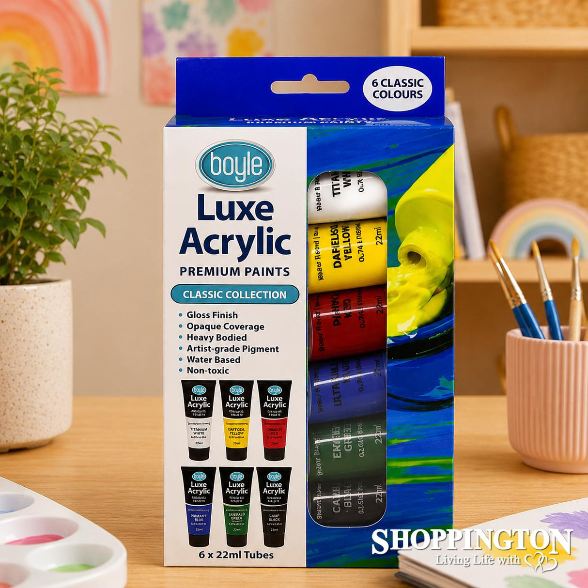Luxe Acrylic Premium Paint - Classic 6pk