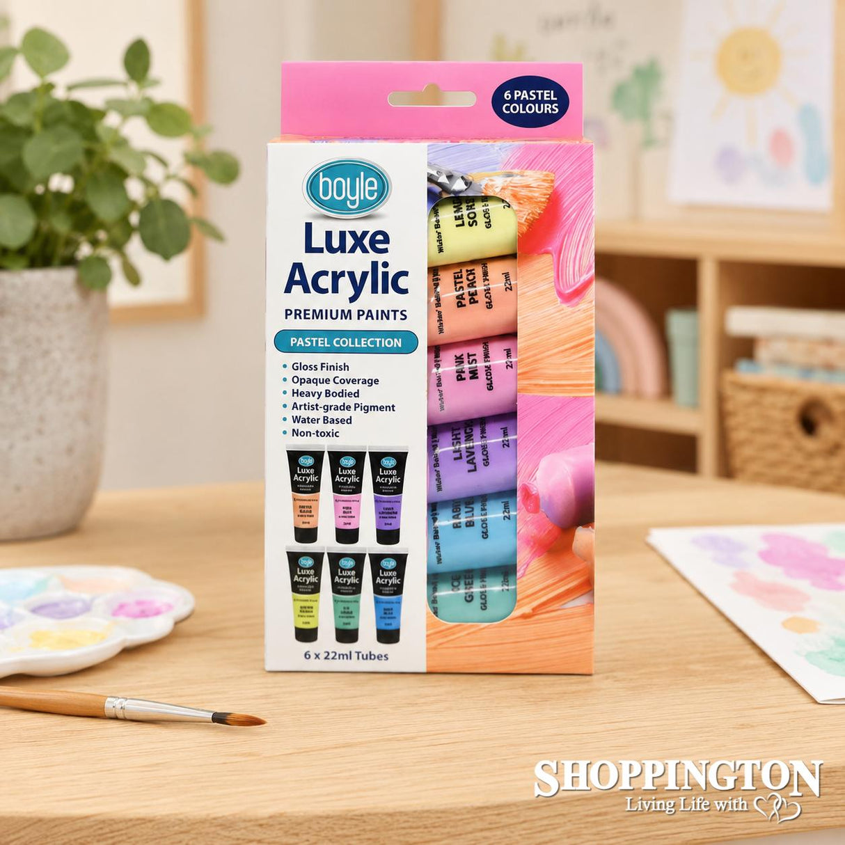 Luxe Acrylic Premium Paint - Pastel 6pk