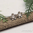 Manuka Drop earrings with Rose Quartz in Sterling Silver