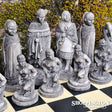 Maori Figurines Chess Set incl. Wooden Board