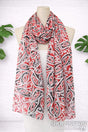 Maori NZ Kowhaiwhai Design Scarf