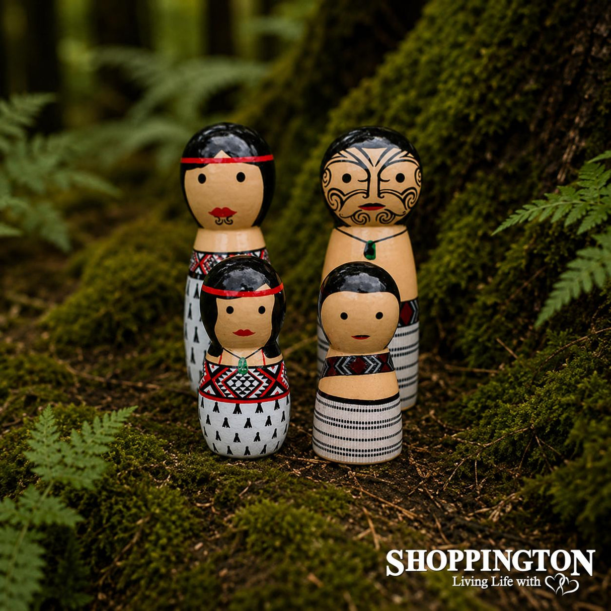 Maori Whanau Peg Dolls