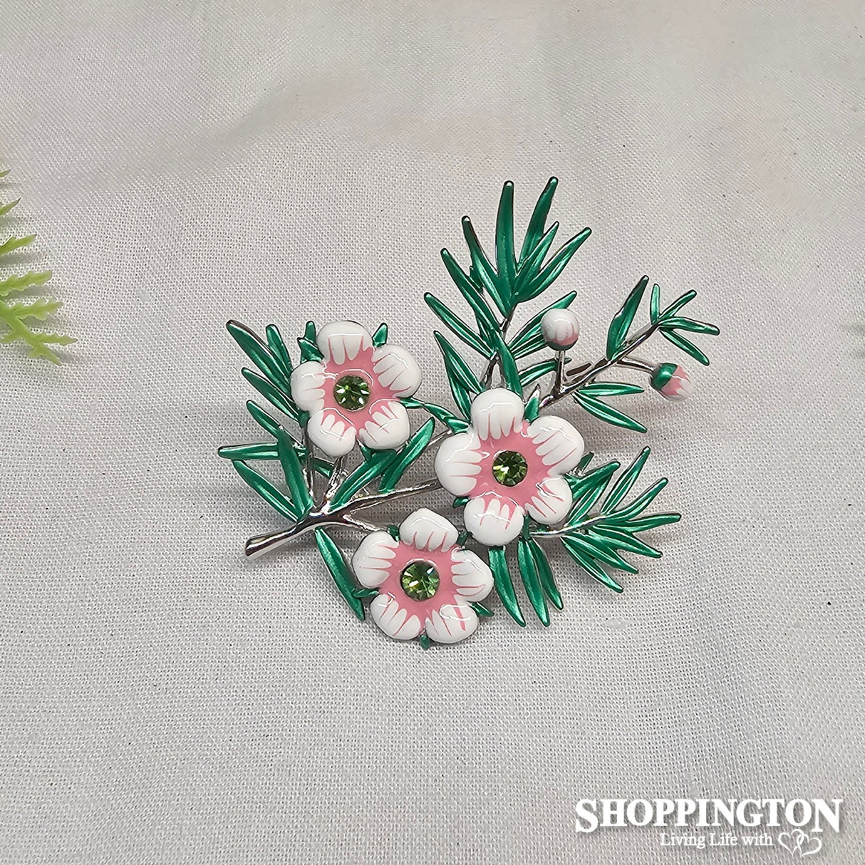 Brooch - Manuka Flower Branch