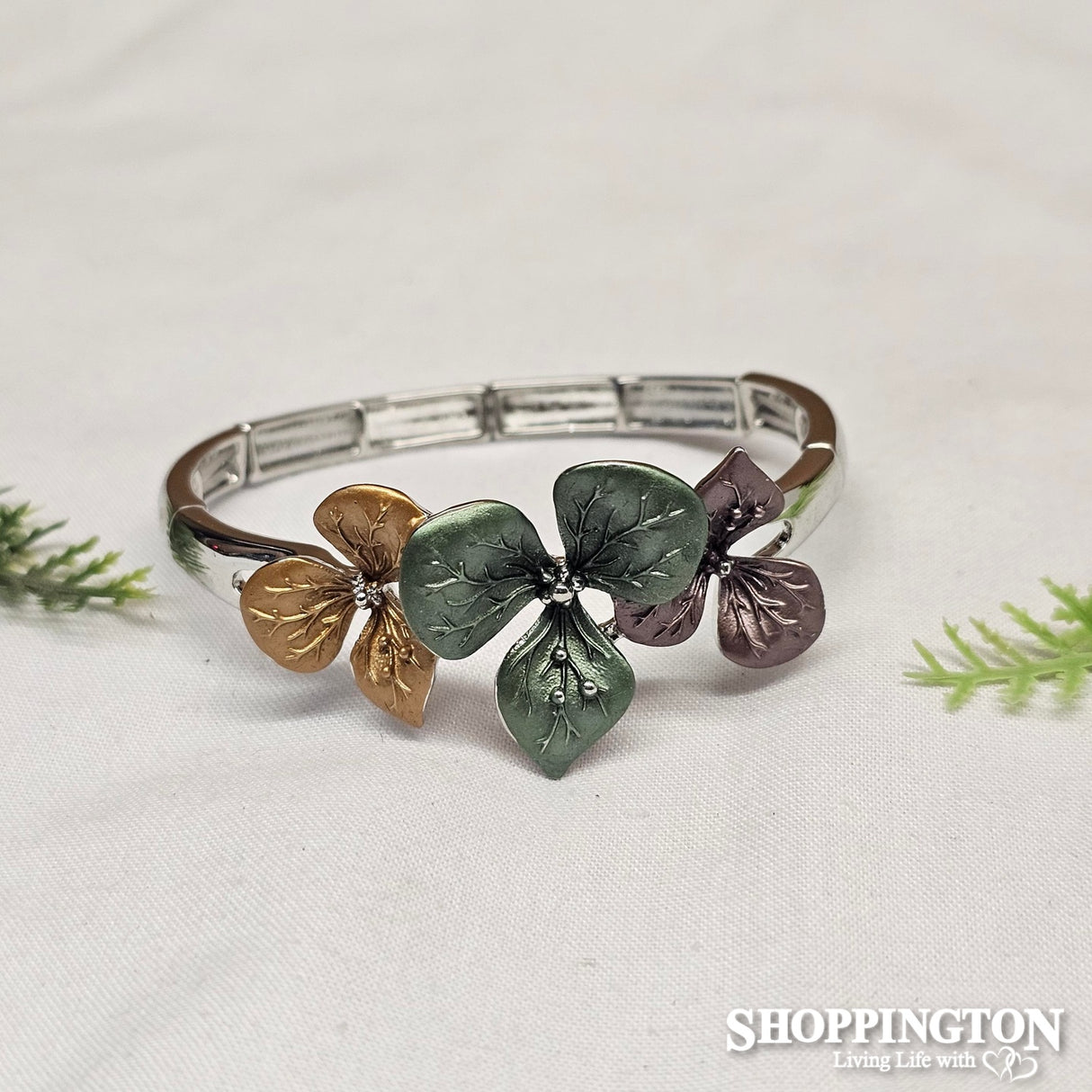 Bracelet - Olive and Mustard Floral