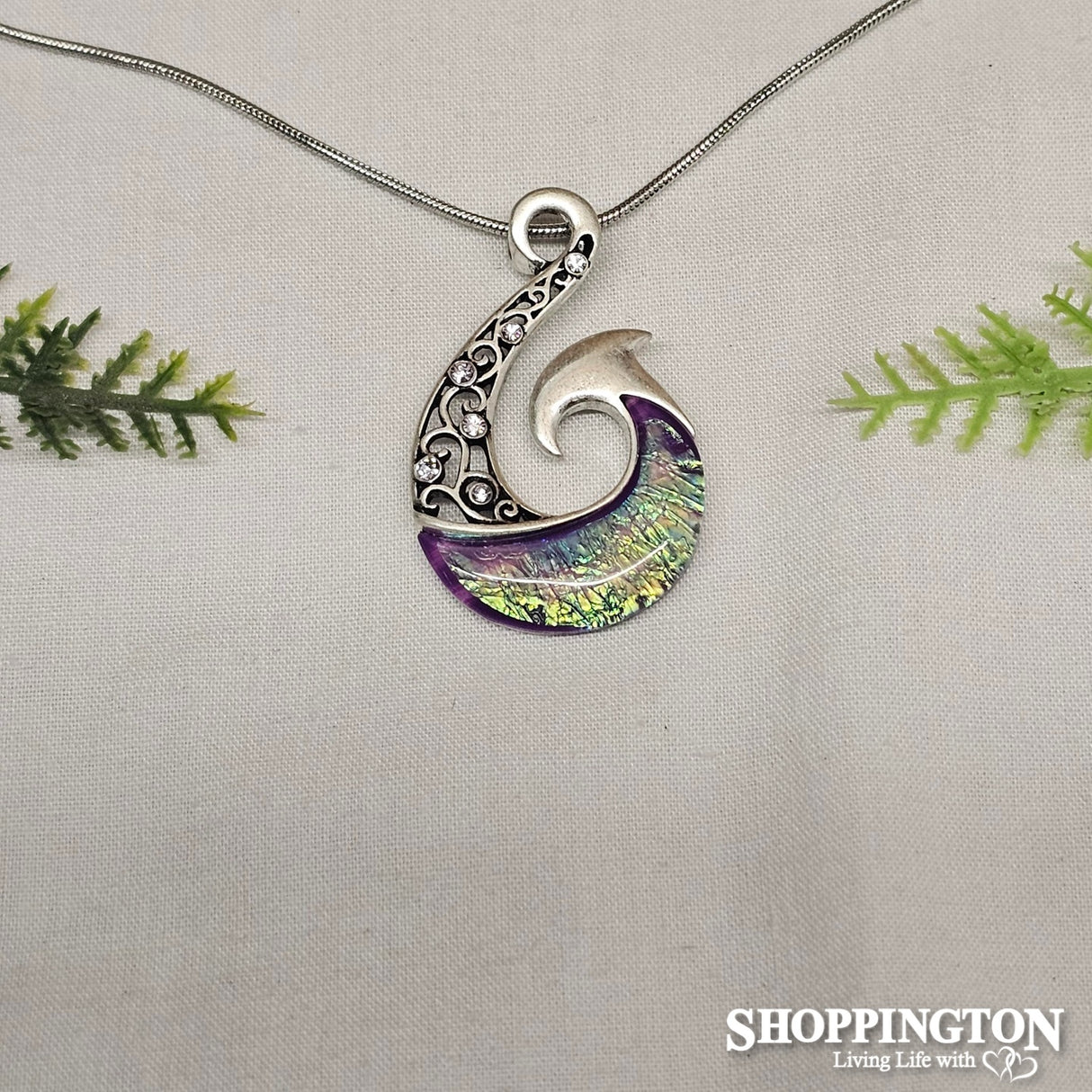 Necklace - Pink Fish Hook