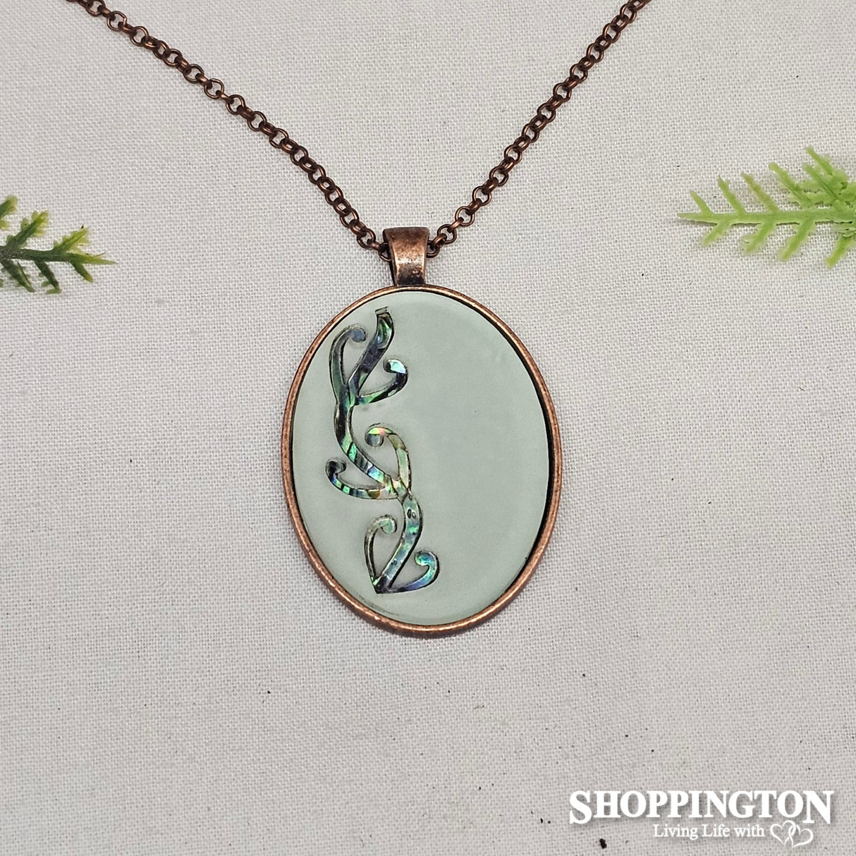 Oval Kowhaiwhai Pendant