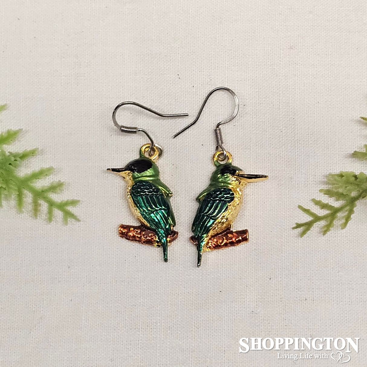 Earrings - Kingfisher